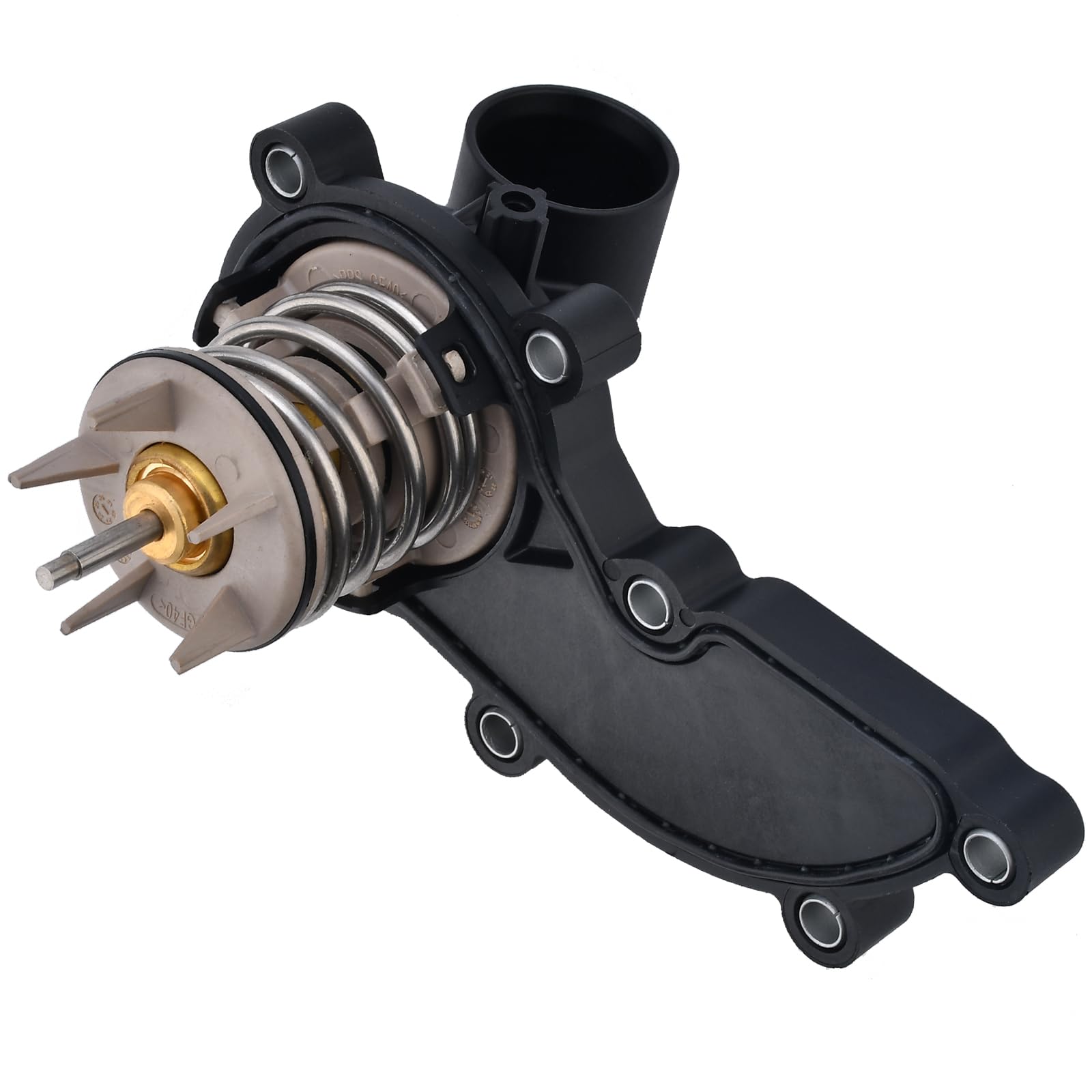 Engine Coolant Thermostat Assembly 902-5218 Compatible with VW Audi S4 S5 A6 A7 Q7 3.0 T Replace 06E121111AL