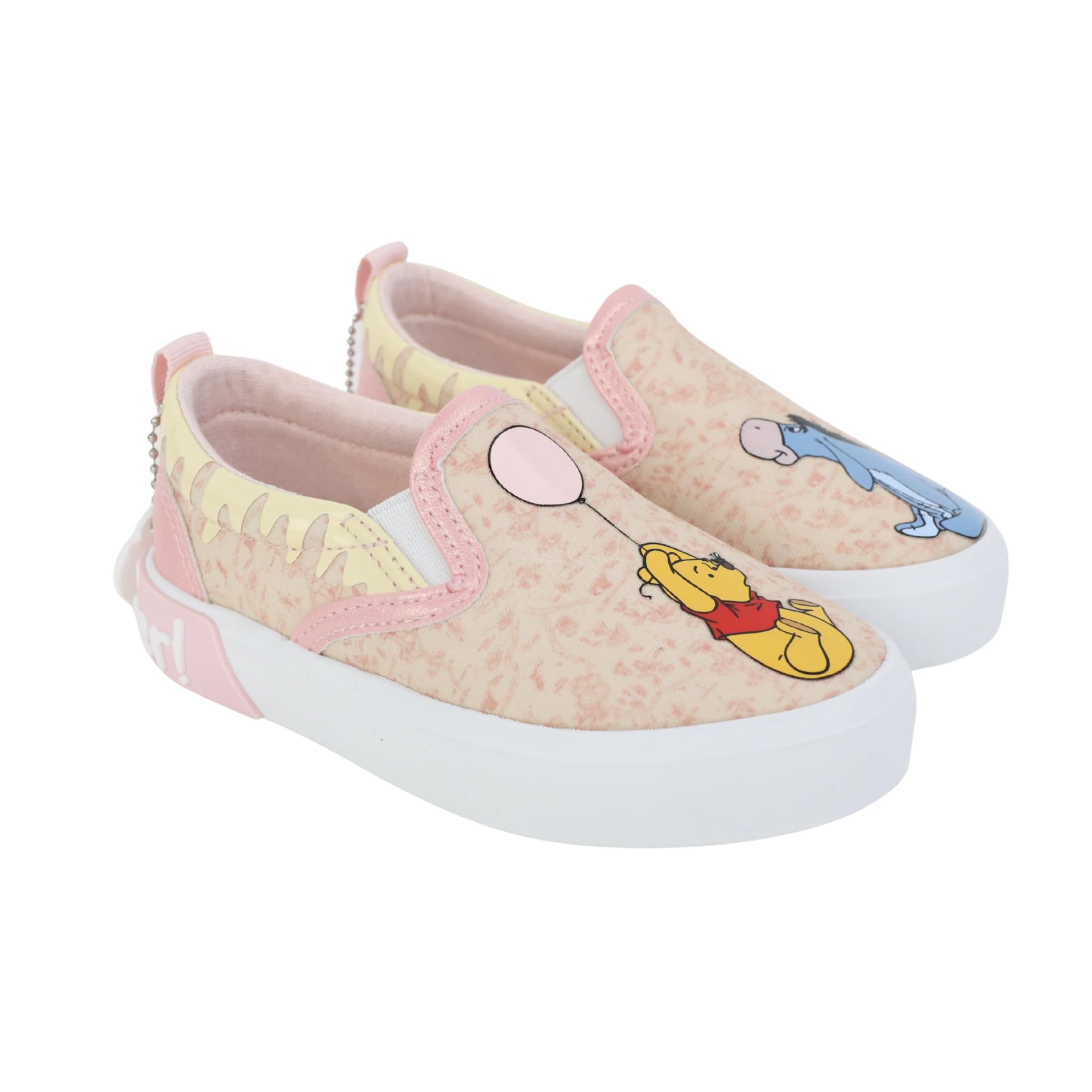 Disney Winnie The Pooh Slip On Sneakers Pooh Bear Shoes for Kids and Toddlers