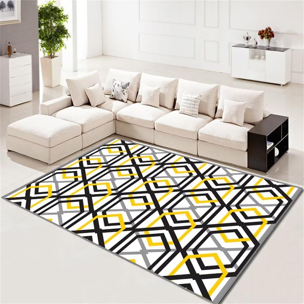 Tapis ado géométrique pour déco chambre fille moderne et cosy