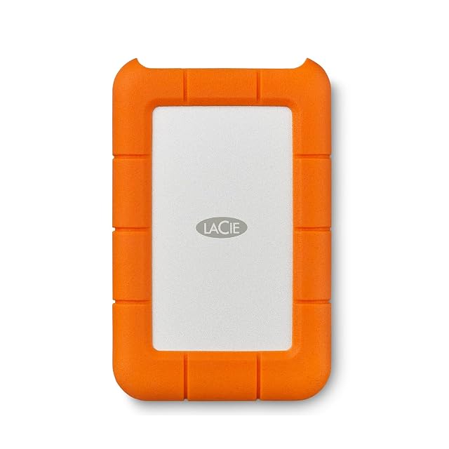 LaCie LAC9000633 Rugged Mini 4TB External Hard Drive Portable HDD USB 3 0 USB 2 0 Compatible Drop
