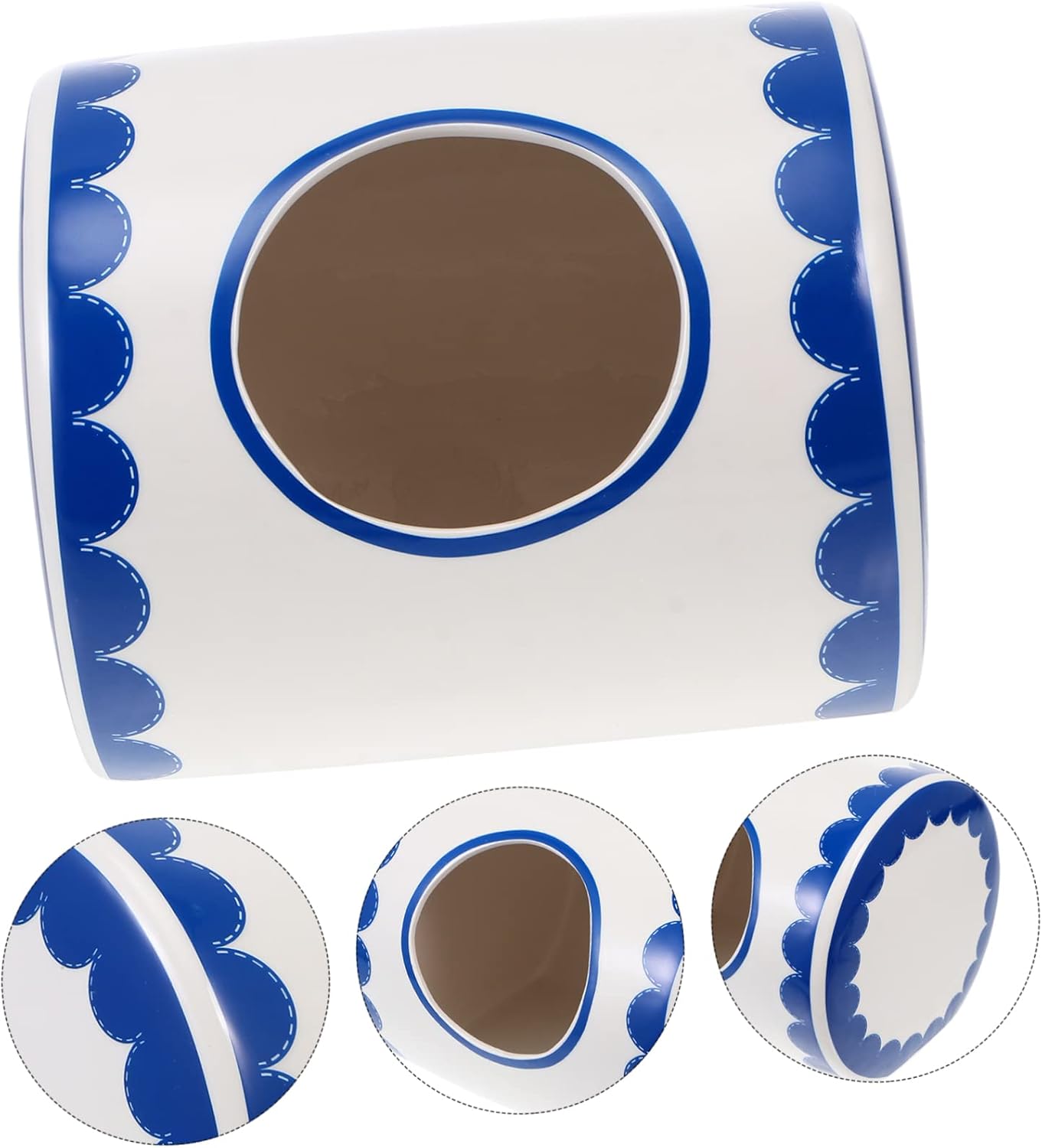 Kisangel Hamster Summer Nest Ceramic Pet Cool House Stylish Design for Small Animals