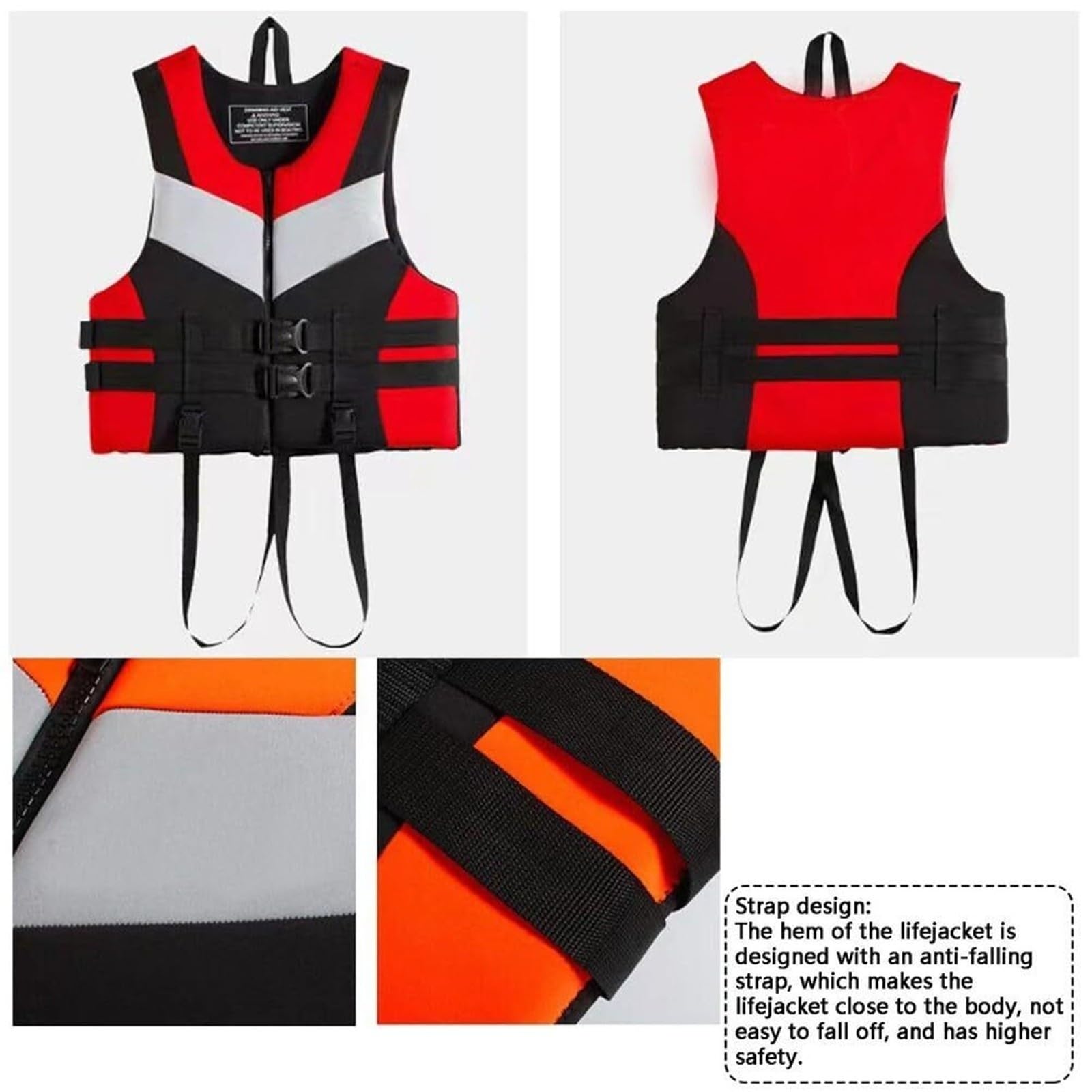 Neopren-Surfjacke mit Beingurten for Kajak-Brandungsangeln