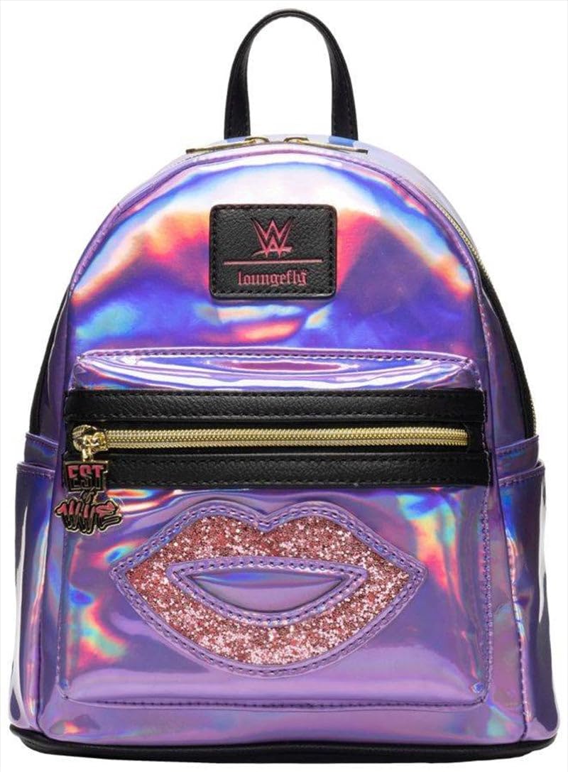 Loungefly - WWE - Bianca Belair Lips SDCC 2022 Exclusive Purse, Multiple, S, Wwe Wrestlemania Bianca Belair Purse