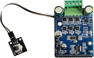 DC Brushless with Hall Motor Driver Board Controller,DC 6-80V BLDC Three Phase DC Brushless Motor Controller PWM High Power 1600W 20A Hall Motor Control Driver Board Motor Regulator