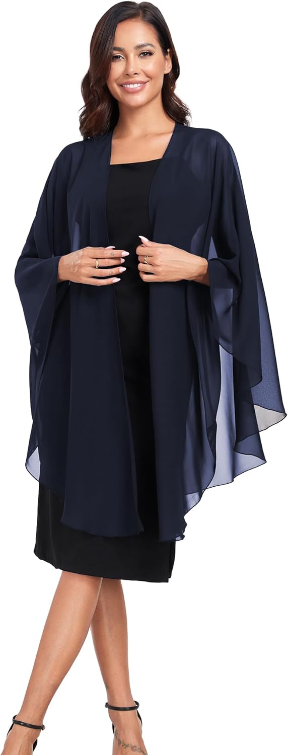 Shawls Wraps for Evening Wedding Party Chiffon Scarf Soft Bridal Wraps Wedding Guest Shawl Coverage - Image 4