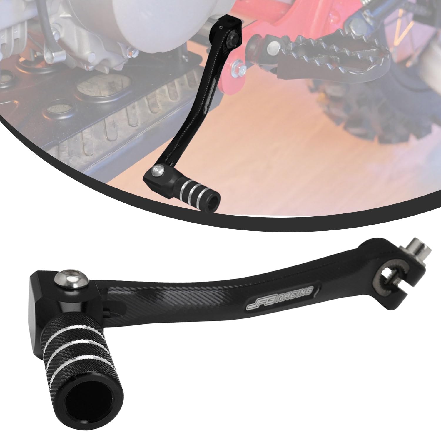 Levier de Vitesse de Moto,Levier de Vitesse Pliable en Aluminium CNC-Noir | pour Dirt Pit Bike 50cc-125cc XR50 CRF50 XR70 CRF70 XR110 CRF110