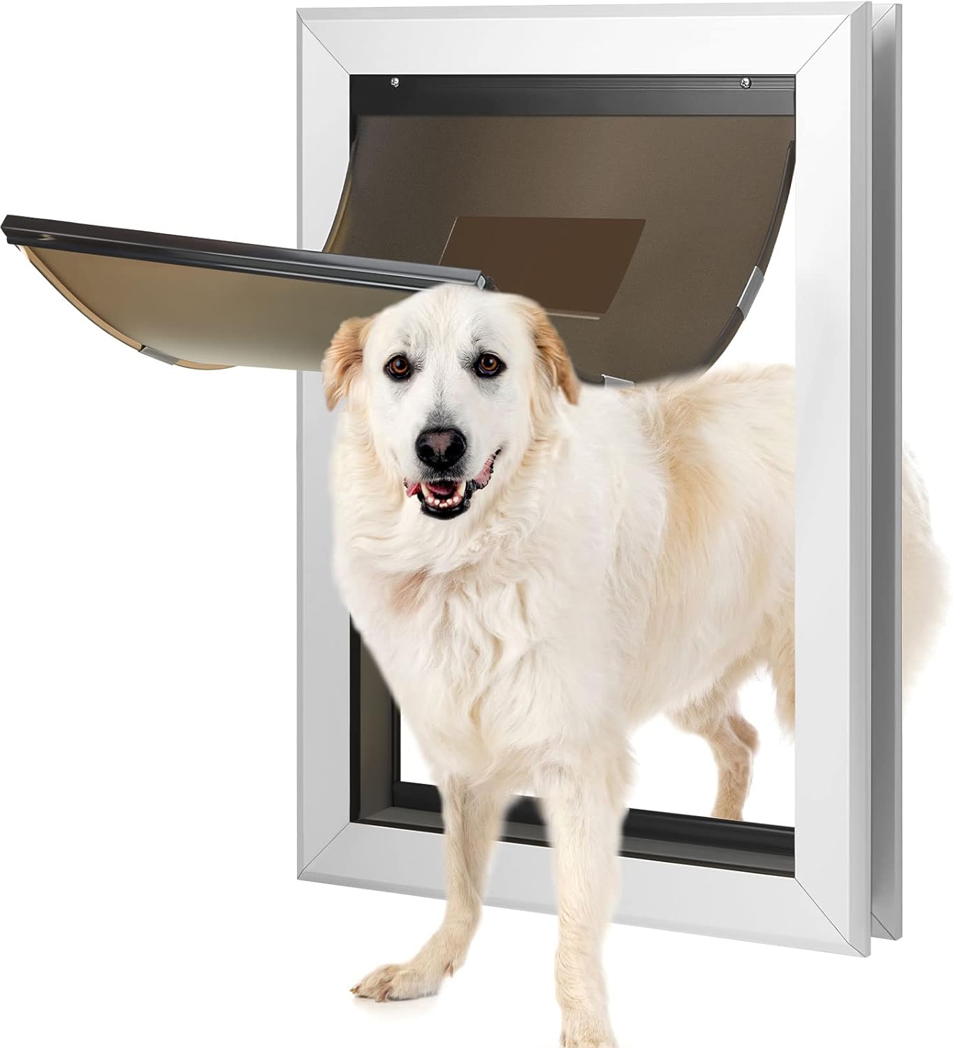 Weatherproof Dog Door Aluminum Pet Door for Dogs and Cats