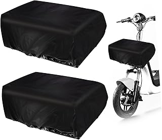 Mikikit 2Piezas Funda para Cesta de Bicicleta Unidades Elástico para Protege contra Lluvia Suciedad y UV