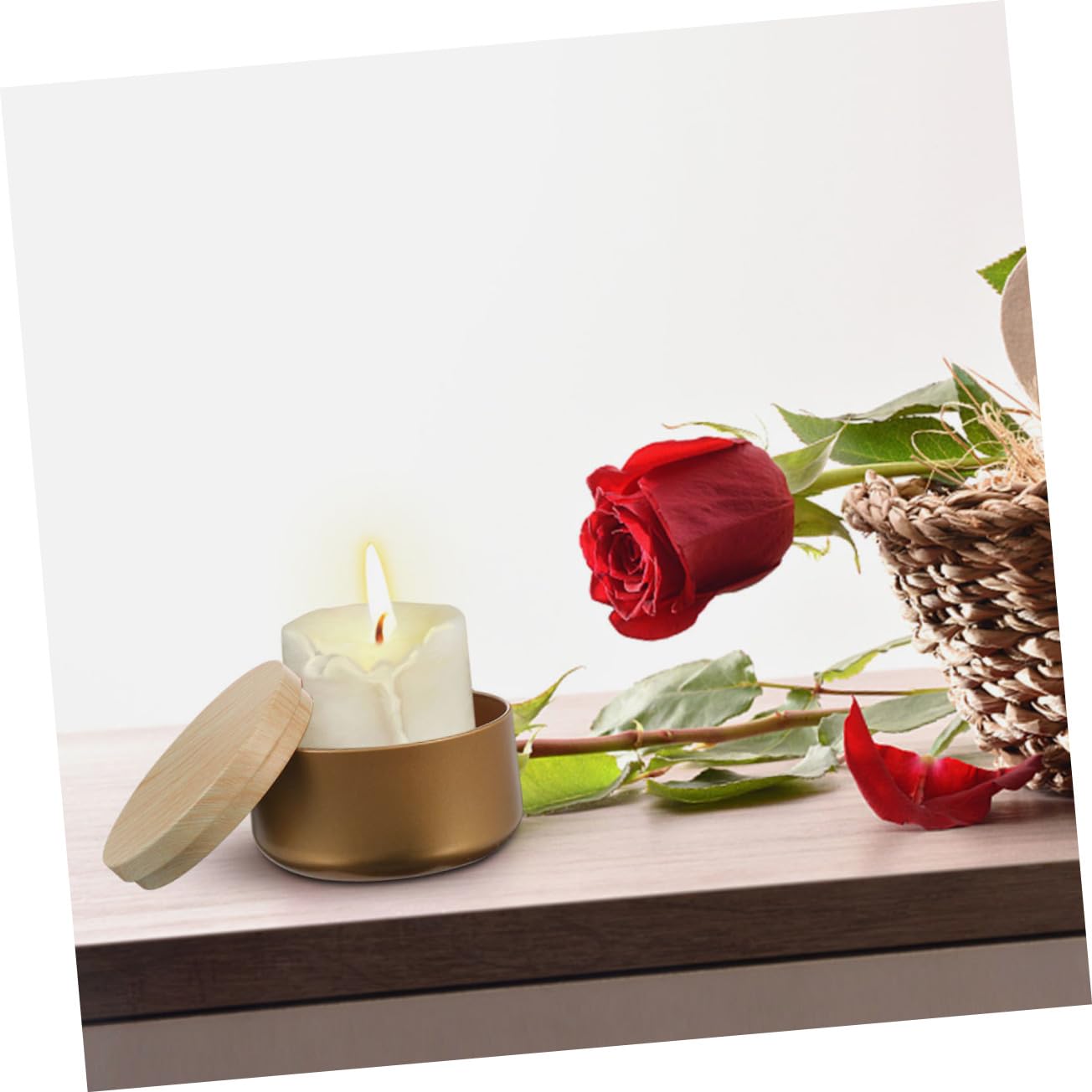 LALAFINA 8pezzi Barattoli per Candele Profumate da Contenitori Fai Te per Candele Confezione Elegante per Decorazioni e Regali Speciali e Altro
