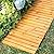 Plow & Hearth 8 Feet x 18 Inches Outdoor Wooden Garden Pathway | Natural Waterproof Weatherproof Hardwood Cedar Rollout Walkway | Landscaping