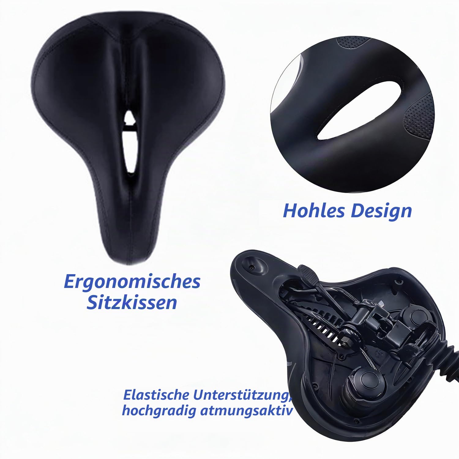 Elektrorollersitz für Erwachsene, E Scooter Sitz für 13cm-17cm, Universal Scootersitz Mit 40-58cm Höhenverstellung, Faltbarer Rollersitz, Sattel für Roller, Gewichtskapazität 100KG