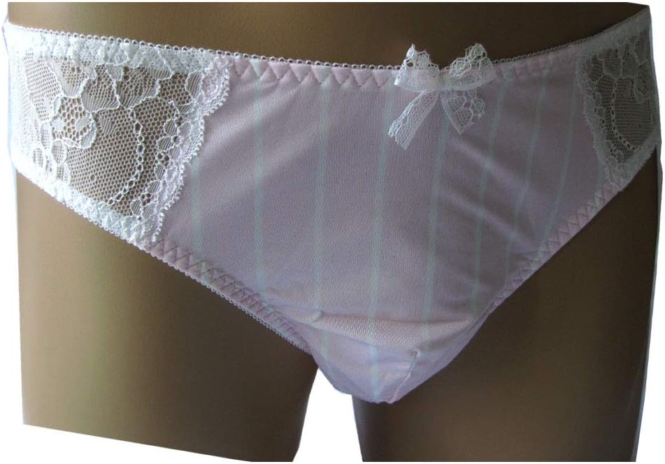 Sissy Pouch Panties Men's lace Stripe Bikini Briefs Hipster hot Underwear Sexy for Men