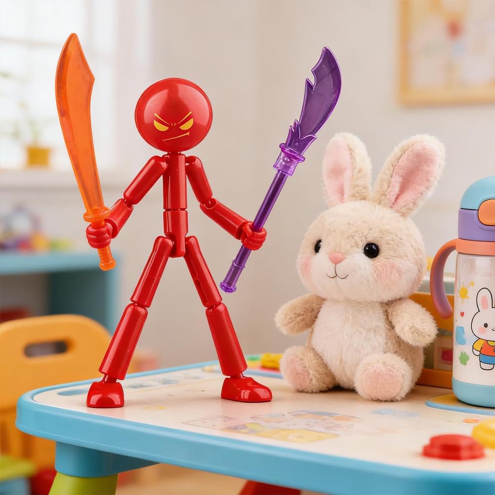 Action Figure Da Collezione Stickman Smontabile Bambola Meccanica Articolazioni Snodabile Posizionabile