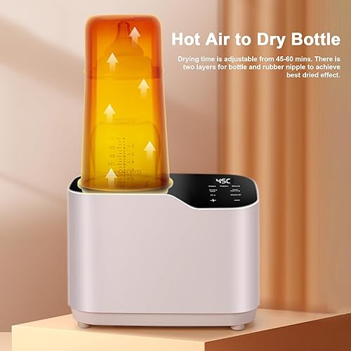Miniatura 9 de Calentador de botellas sin agua con función de agitación, más seguro para el bebé, sin lavado, calentamiento de aire caliente circundante de leche