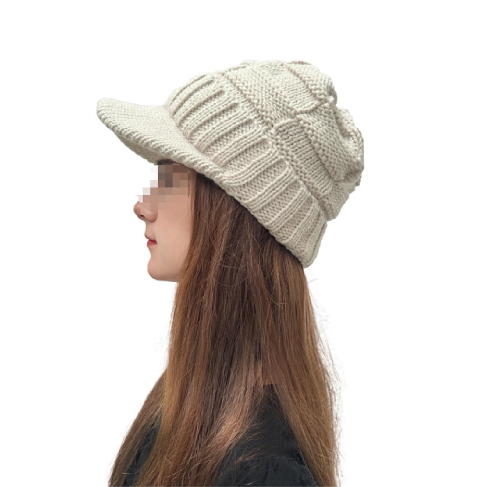 Invierno Calor Suave Gorros Gorro De Punto Holgado, Suave, Cálido, Unisex, Otoño E Invierno, Con Ala Visera Gorro Cálido para Correr