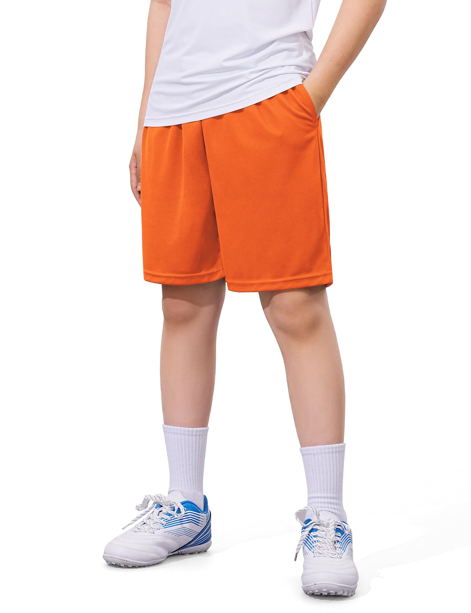 Somaibo Boys Athletic Shorts Youth Quick Dry Soccer Basketball Running Gym