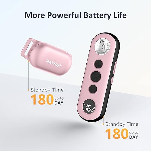 Miniatura 4 de PATPET Collar de entrenamiento para perros con control remoto, collar eléctrico para perros pequeños, medianos y grandes, 3 modos seguros