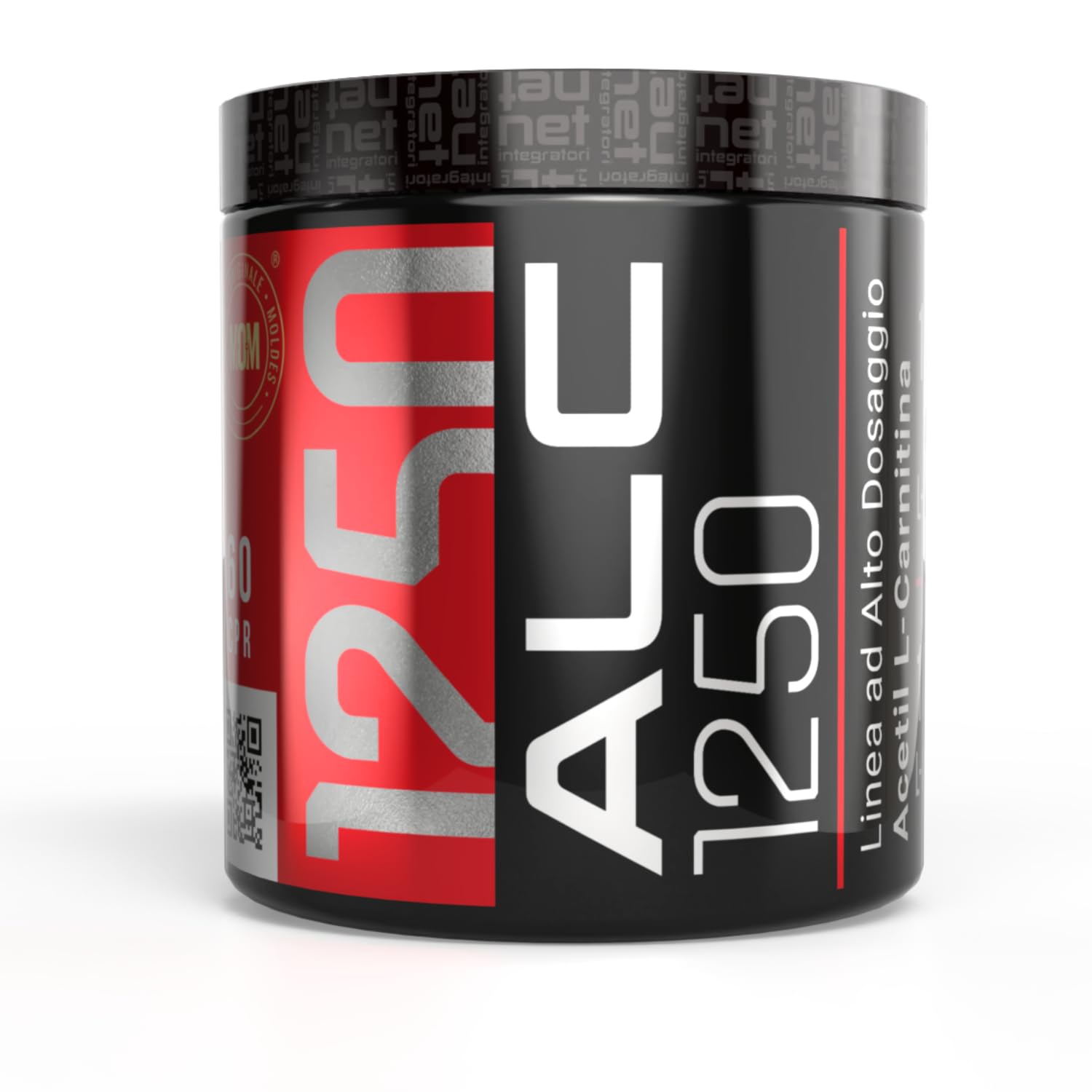 Net Integratori ALC 1250 – 60 compresse – Integratore di Acetil L-Carnitina ad Alto Dosaggio – Energia Forza e Focus Mentale – Pre Workout