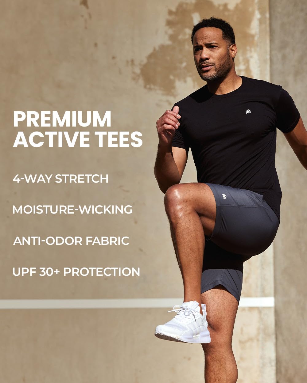 INTO THE AM Workout-Shirts für Herren – ultraleicht, kurzärmelig, athletisch, Fitnessstudio, Laufen, S – 4XL