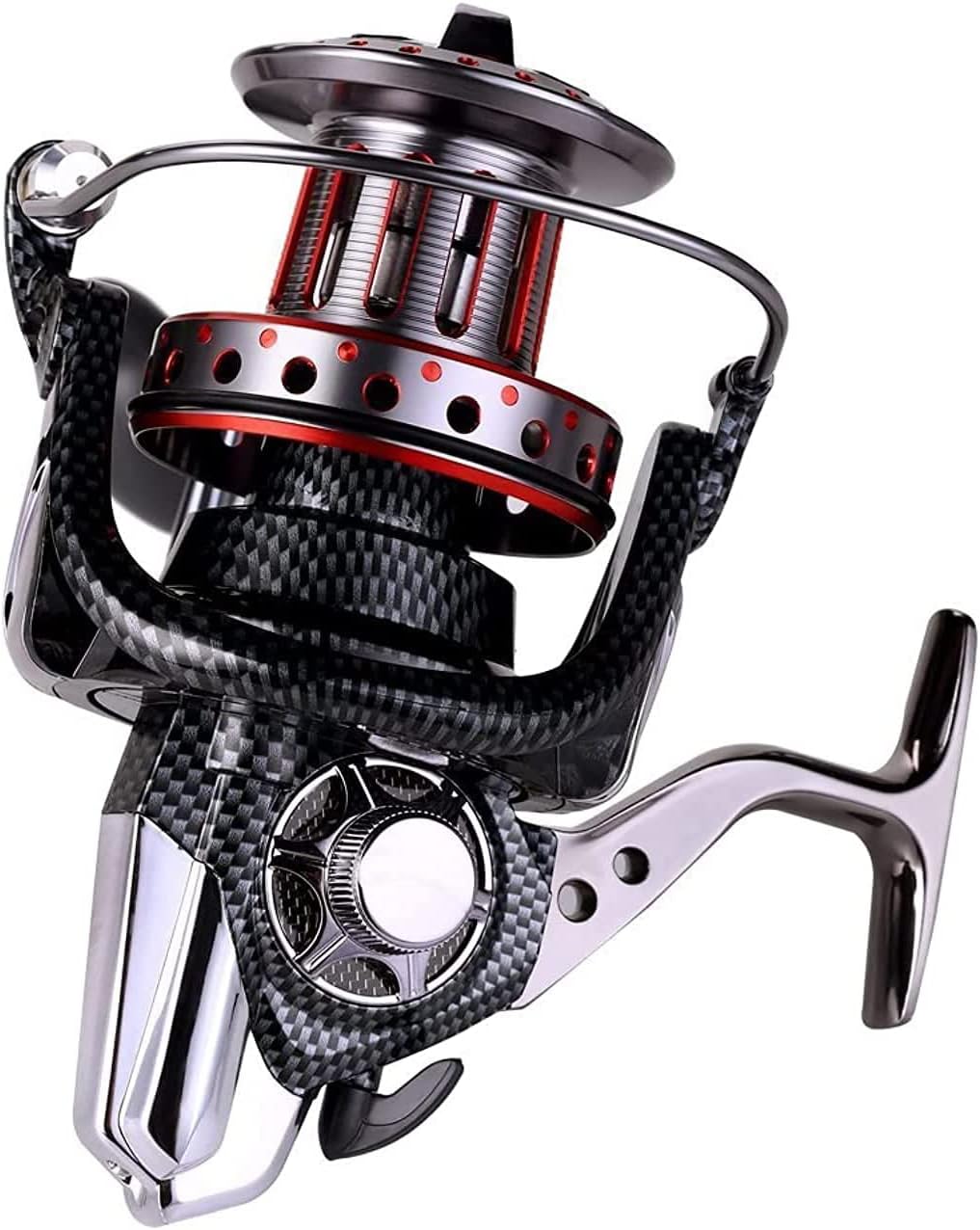 Surf Spinning Reel, Size 10000 12000 Saltwater Fishing Reels, Full Metal Frame 31 LBs Max Drag, 10+1 Stainless BB Ultra Smooth Powerful, High Capacity Long Casting Spinning Reels