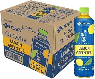 Oi Ocha Lemon Green Tea 500ml (16.9 floz) Bottle 12-Pack