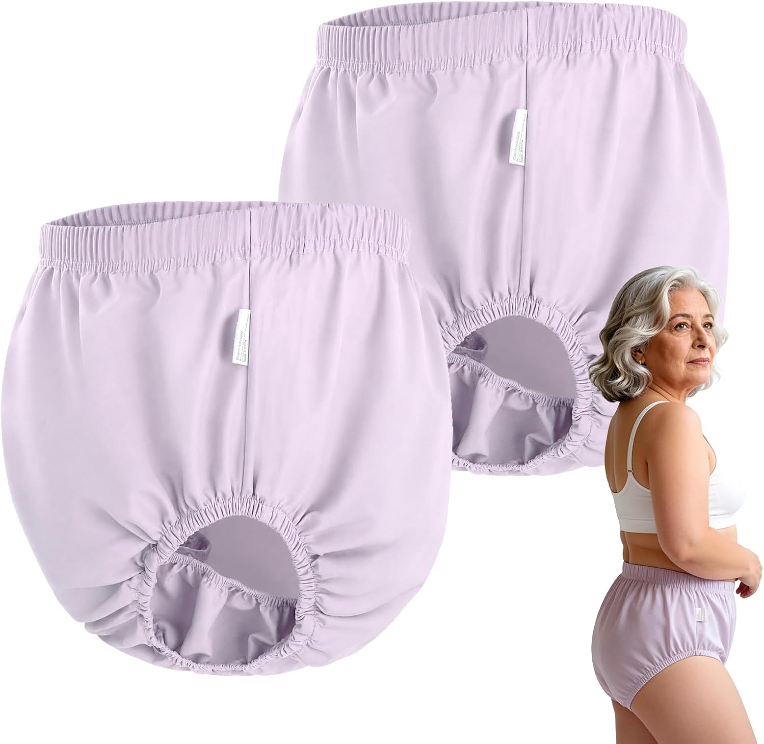 2-Pack Size M Adult Diaper Covers | Reusable Leak-Proof Flaps 2-Pack Size M Adult Diaper Covers | Reusable Leak-Proof Flaps