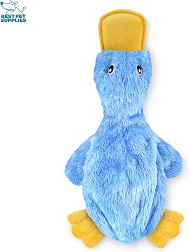 Vista 113 de Best Pet Supplies - Juguetes para cachorros y perros adultos, crujen y hacen chirridos, pollo (azul)