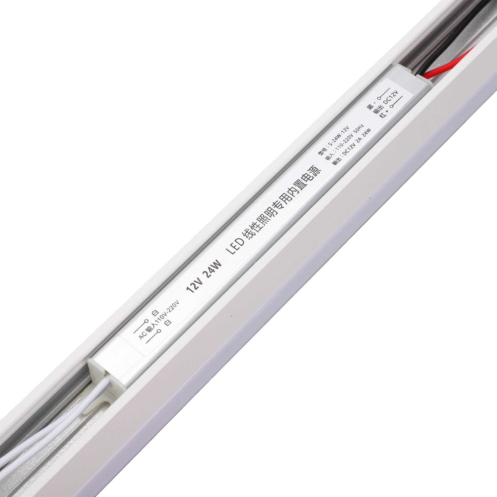 banapoy Luz LED Bajo Gabinete 24W Blanco Cálido 3000K, Aluminio Fundido