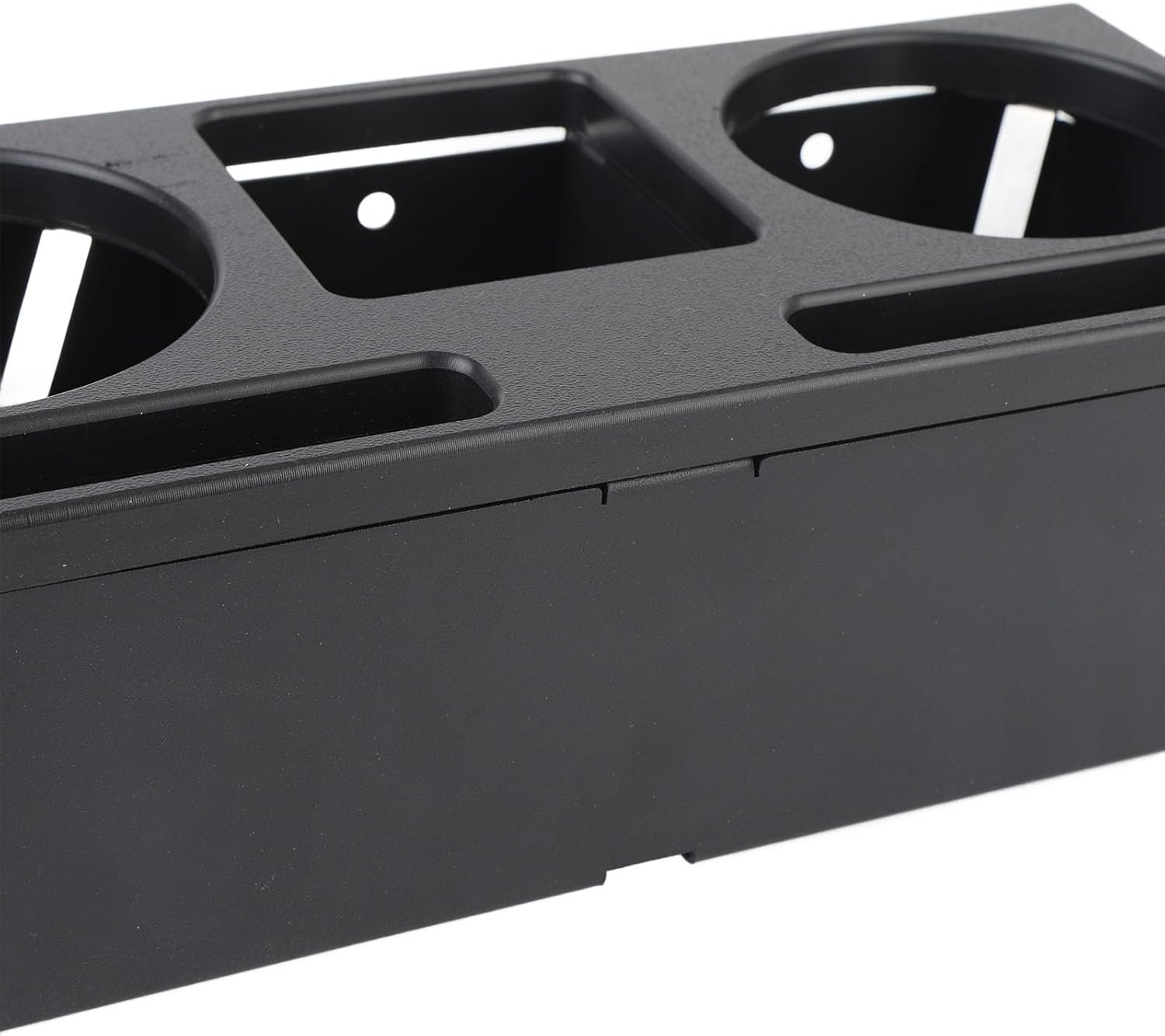 Pissente UTV Drink Holder Console, Steel Adjustable Cup Holder, Universal Fit for 1.25in to 1.5in Roll Bar, Ideal for UTVs and Offroad Adventures (Black)