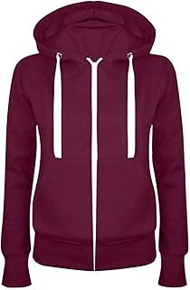 Womens Zip Up Hoodies Casual Lightweight Long Sleeve Jackets Drawstring Hooded Sweatshirt Fall Outfits with Pockets