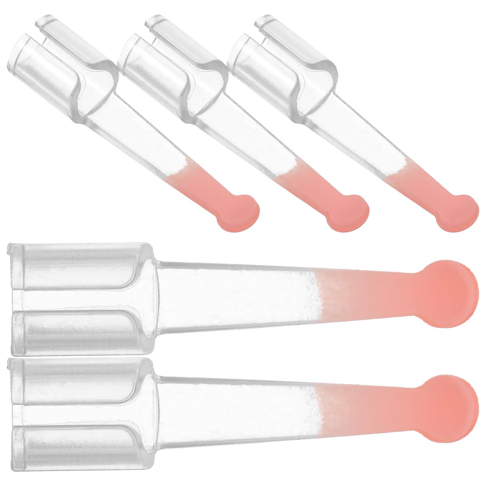 Cabilock 5pcs PC Ear Spoon Replacement Tips Visible Earwax Removal Accessories Pink Earwax Cleaner Heads for Professional Ear