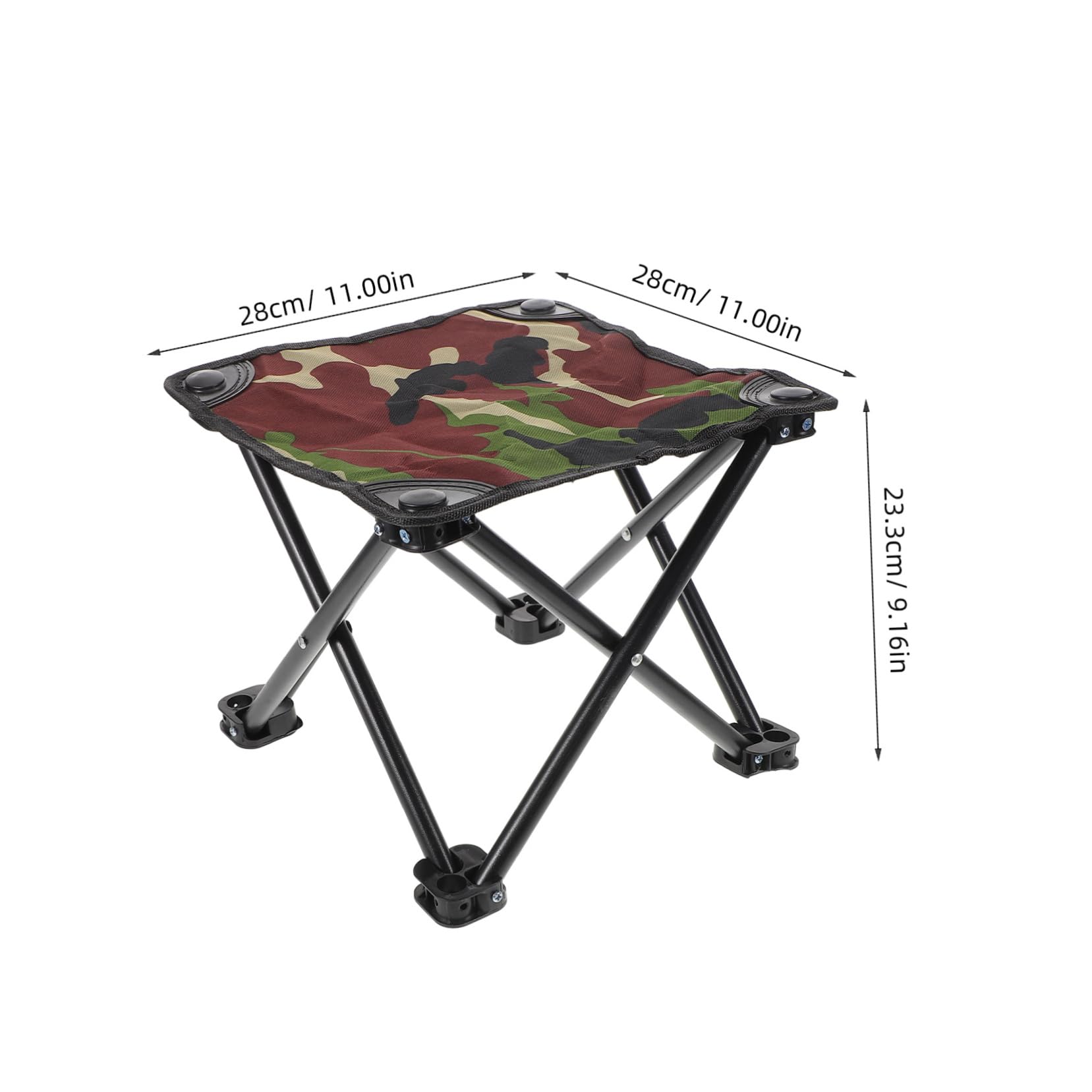 KOMBIUDA Portable Mini Folding Stool Camouflage Pattern Lightweight Outdoor Chair for Fishing Camping Hiking Gardening and Traveling Compact and Durable Design for Versatile Use