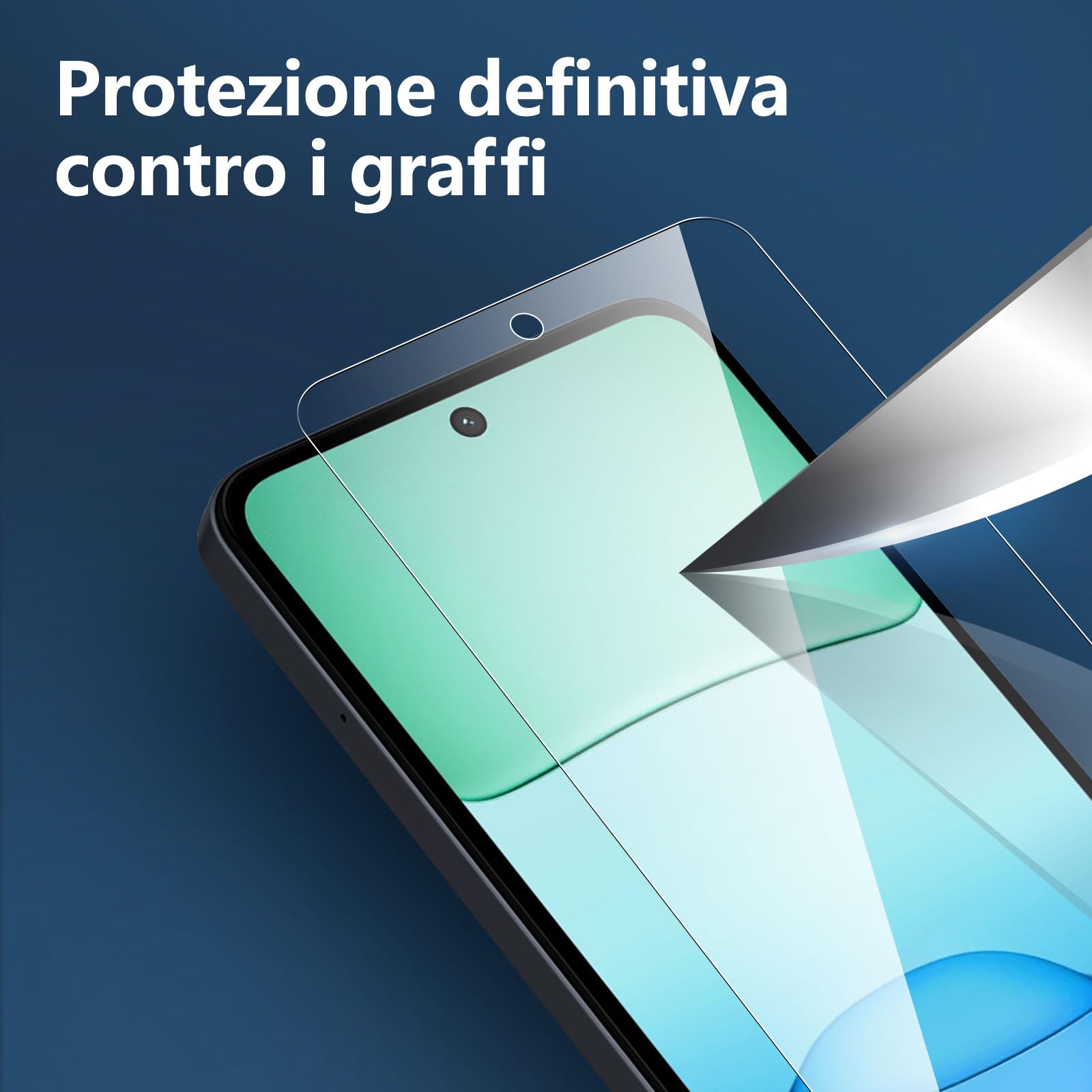 NEW'C 3 Pezzi, Vetro Temperato per Xiaomi Redmi 13 4G/5G, Pellicola Prottetiva, Senza Bolle, Durezza 9H, 0,33mm Ultra Trasparente, Ultra Resistente