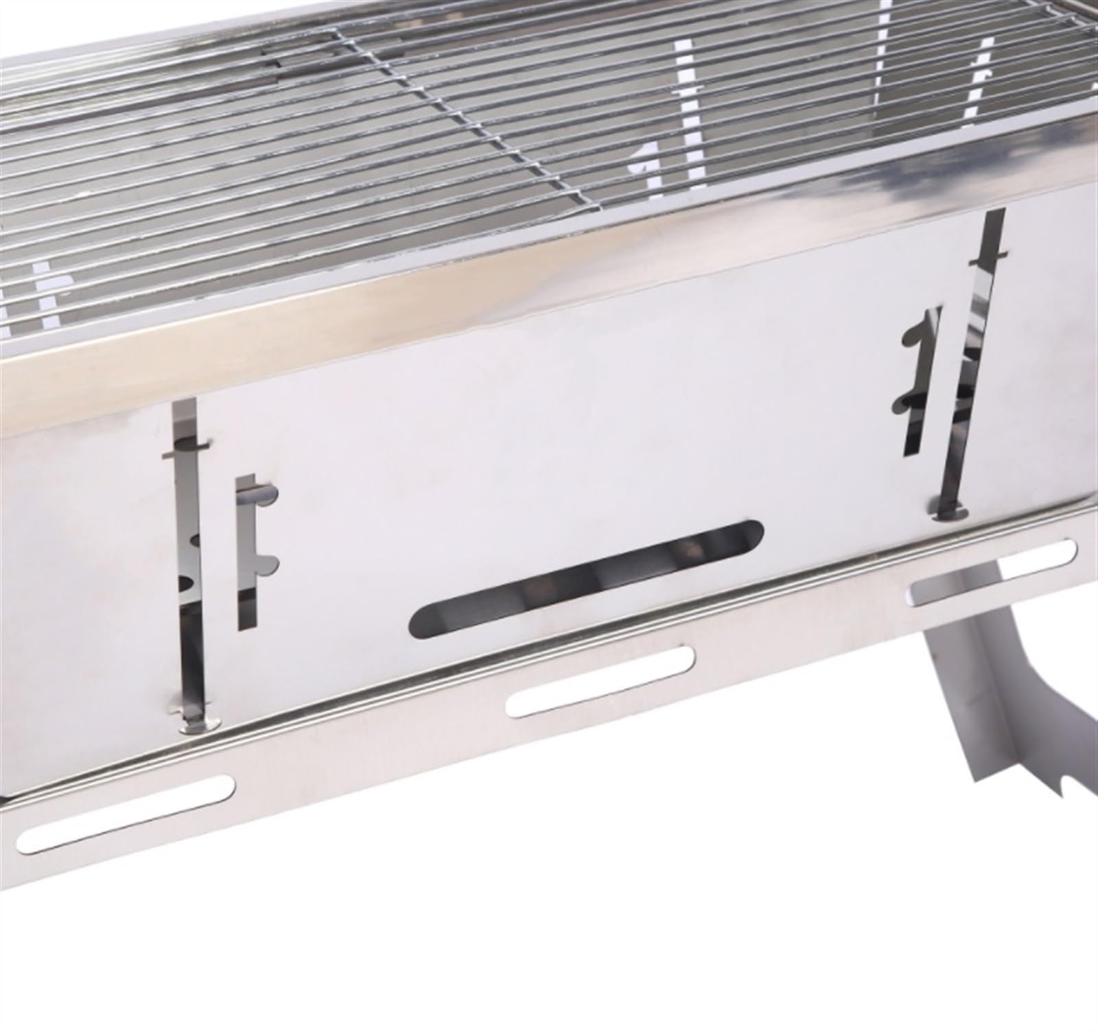 Griglia Portatile A Carbone in Acciaio Inox - Barbecue Compatto per Cucinare All'Aperto, Campeggio, Picnic E Giardino - Leggera E Facile da Trasportare, Perfetta per Fest