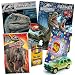 Jurassic World Fallen Kingdom Coloring Book Toy Set by ColorBoxCrate - 7 PACK - Includes TRex Raptor Activity Books, Mystery Jurassic Park Matchbox Car, Crayons, Dinosaur Candy for Children Ages 4-10