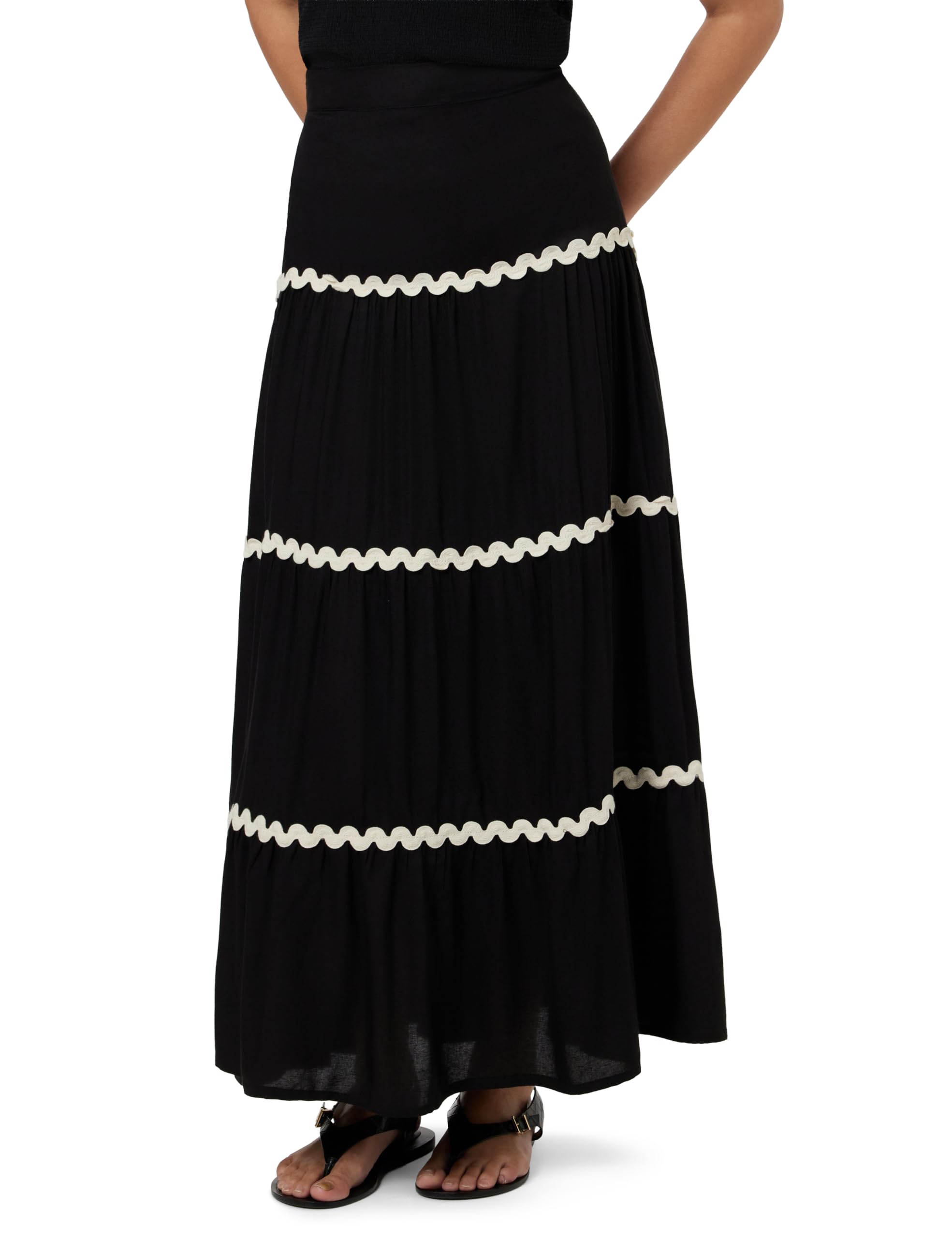 athena lifestyle Black Spiral Lace Skirt-picture-27