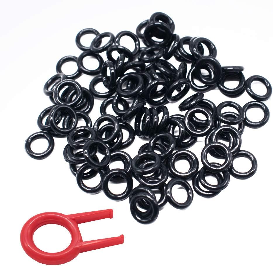 Rubber O-Ring Sound Dampeners for Mechanical Gmaing Keyboard 144 pcs by Qisan(White)