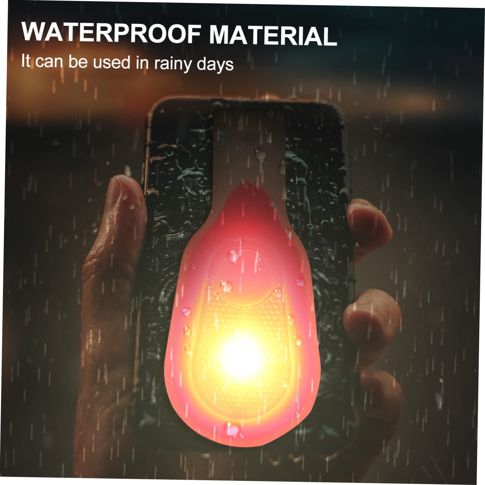 DECOMELODY 2Pcs Portable Night Running Lights Clip Outdoor Backpack Lights for Jogging Hiking Walking Lightweight Durable LED with Versatile Applications