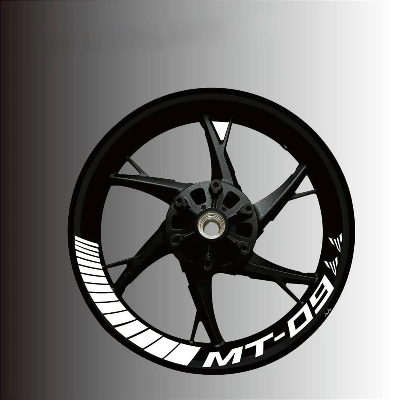 Reflective Motorcycle Wheel Sticker Rim Decals for Yamaha for XSR 900 700 for Tracer 9 GT for FJR1300ES(Style 9)