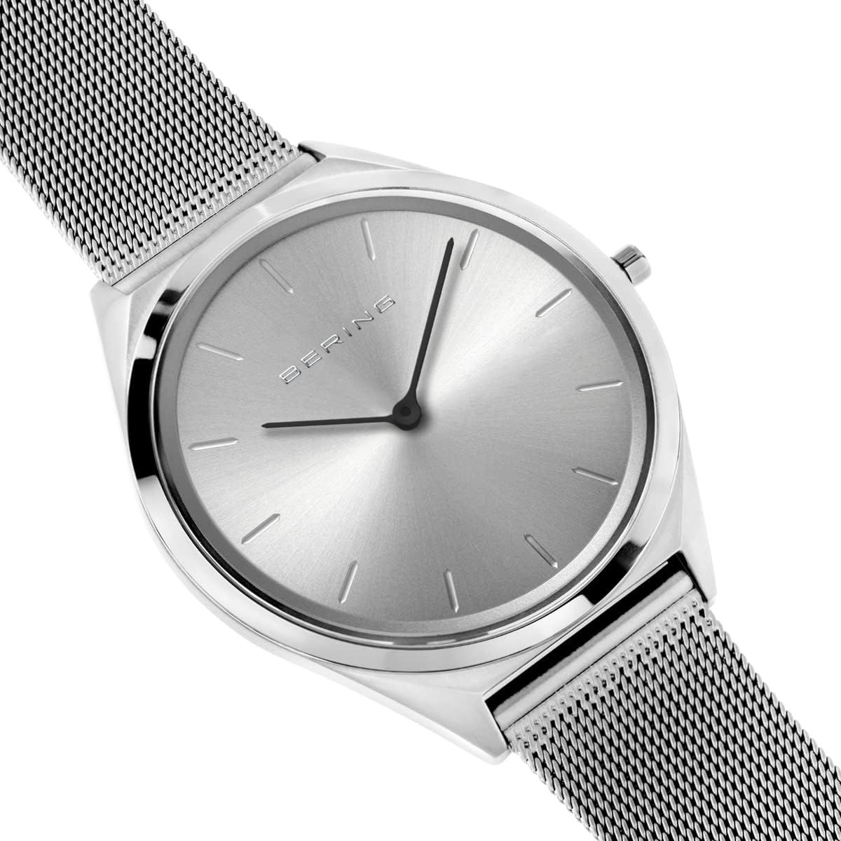 BERING Unisex Analogico Quarzo Ultra Slim Orologio con Cinturino in Acciaio inossidabile Cinturino e Vetro zaffiro 17039-000 BERING Unisex Analogico Quarzo Ultra Slim Orologio con Cinturino in Acciaio inossidabile Cinturino e Vetro zaffiro 17039-000