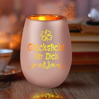 Pink Gifts for Women Lantern Personalised with Engraving Lucky Light