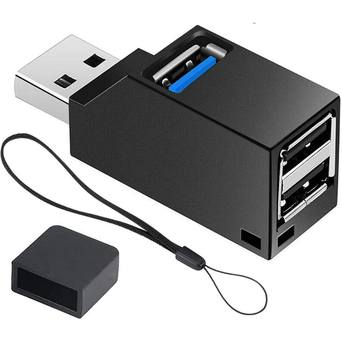 Hub USB, USB 3.0 a 3 porte, splitter USB per auto ad alta velocità, Plug and Play per MacBook, Mac Pro/Mini, iMac, Surface Pro, XPS, Notebook PC, unità flash USB, HDD portatile, radiatore USB, scanner