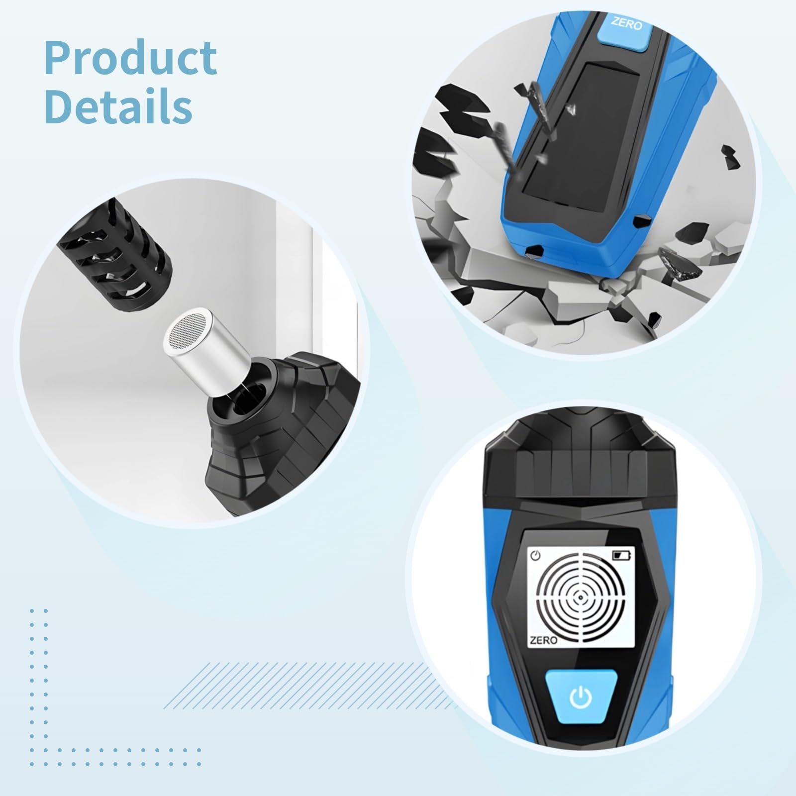 Tragbarer Gasdetektor für Erdgas und Kohlengas, ABS-Gehäuse mit LCD-Anzeige, schnelle Reaktion, inklusive Schraubendreher und Batterien, ideal für Prüfungen zu Hause