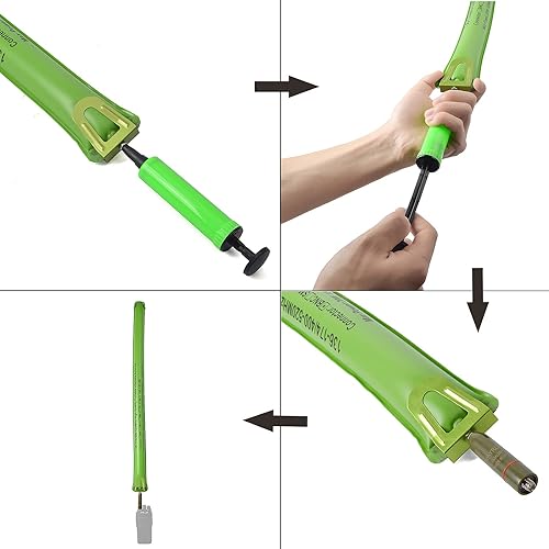 Miniatura 4 de Antena inflable portátil TWAYRDIO 144430 MHz de doble banda SMA conector hembra 33.6 pulgadas VHFUHF jamón radio antena de emergencia para Baofeng