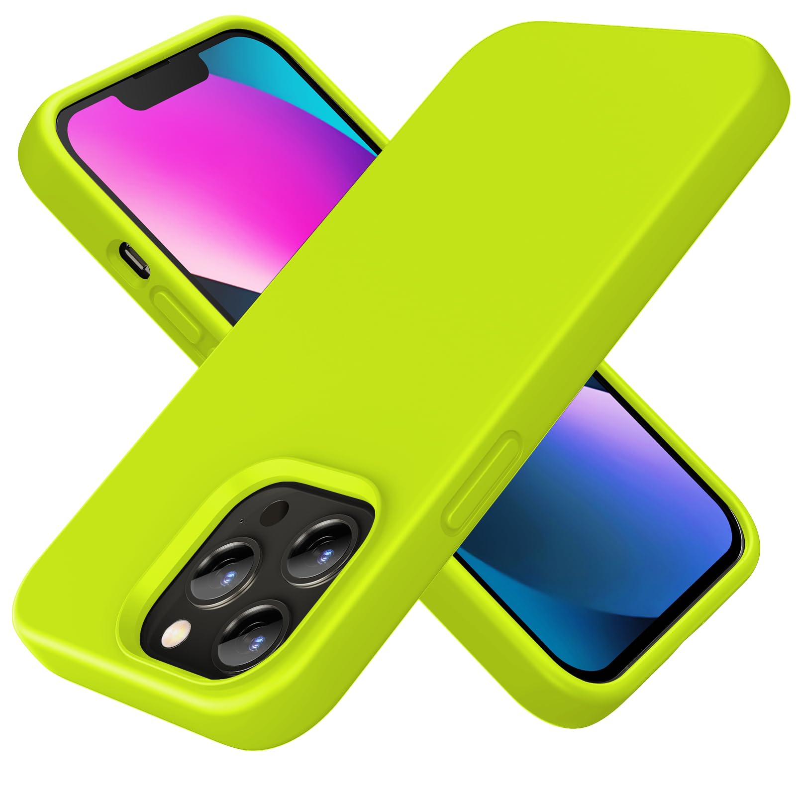 TIIXXE Silicone Case Compatible with iPhone 13 PRO Case Soft Ultra Slim Protective Shockproof Liquid Silicone Phone Case,Anti-Scratch Microfiber Lining