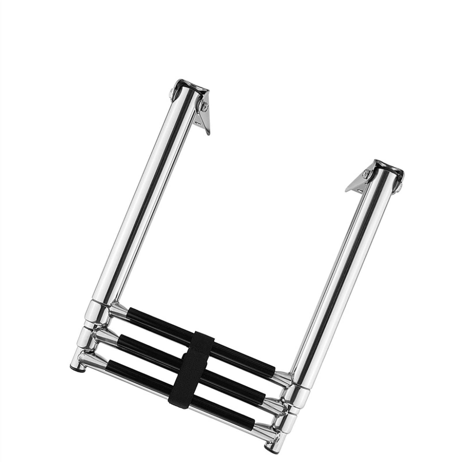 Échelle télescopique 3 étapes en inox 304 pliante pour bateau et yacht