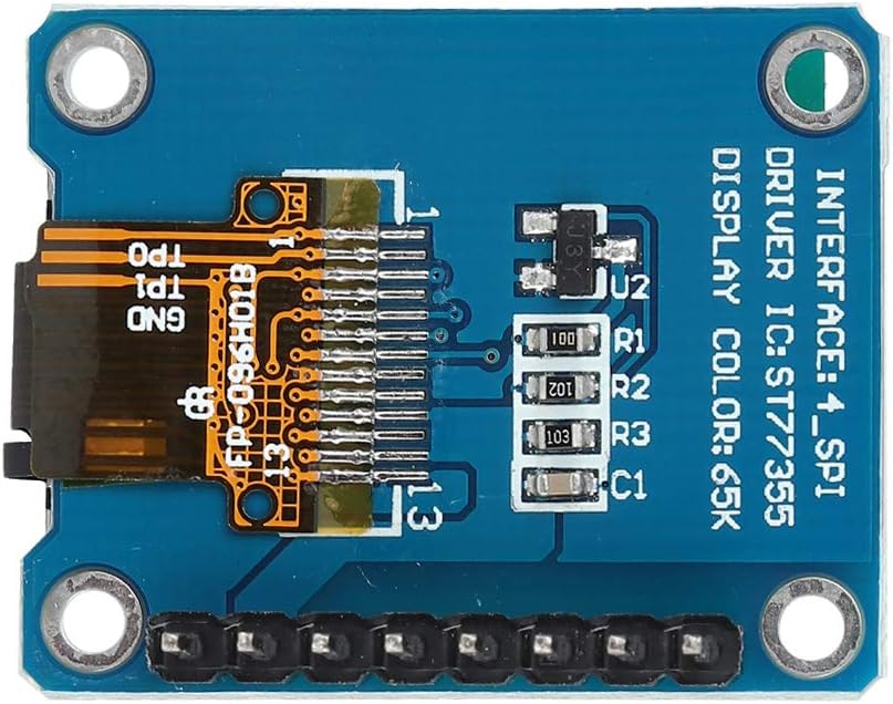 Fafeicy LCD Display Module, Screen Module LCD Module Color LCD Board 80 x 160 RGB LCD 0.96 Inch HD IPS Color LCD Display Module 3.3V SPI ST7735