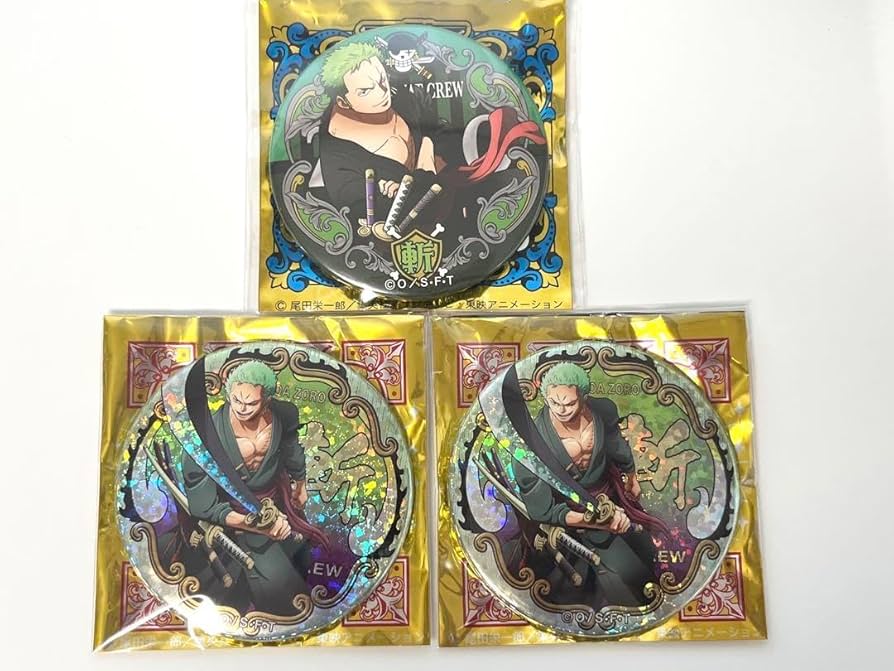 輩缶バッジ ゾロ World ワンピース onepiece Roronoa Zoro