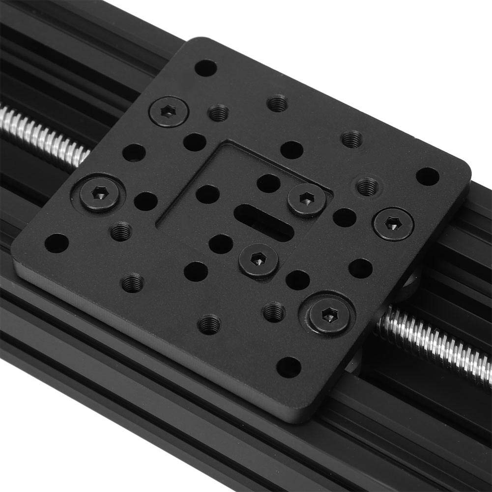 Guida Lineare 8mm con Vite a Ricircolo di Sfere, Attuatore CNC in Lega di Alluminio per Stampante 3D, di Scorrimento Lineare 300mm Nero