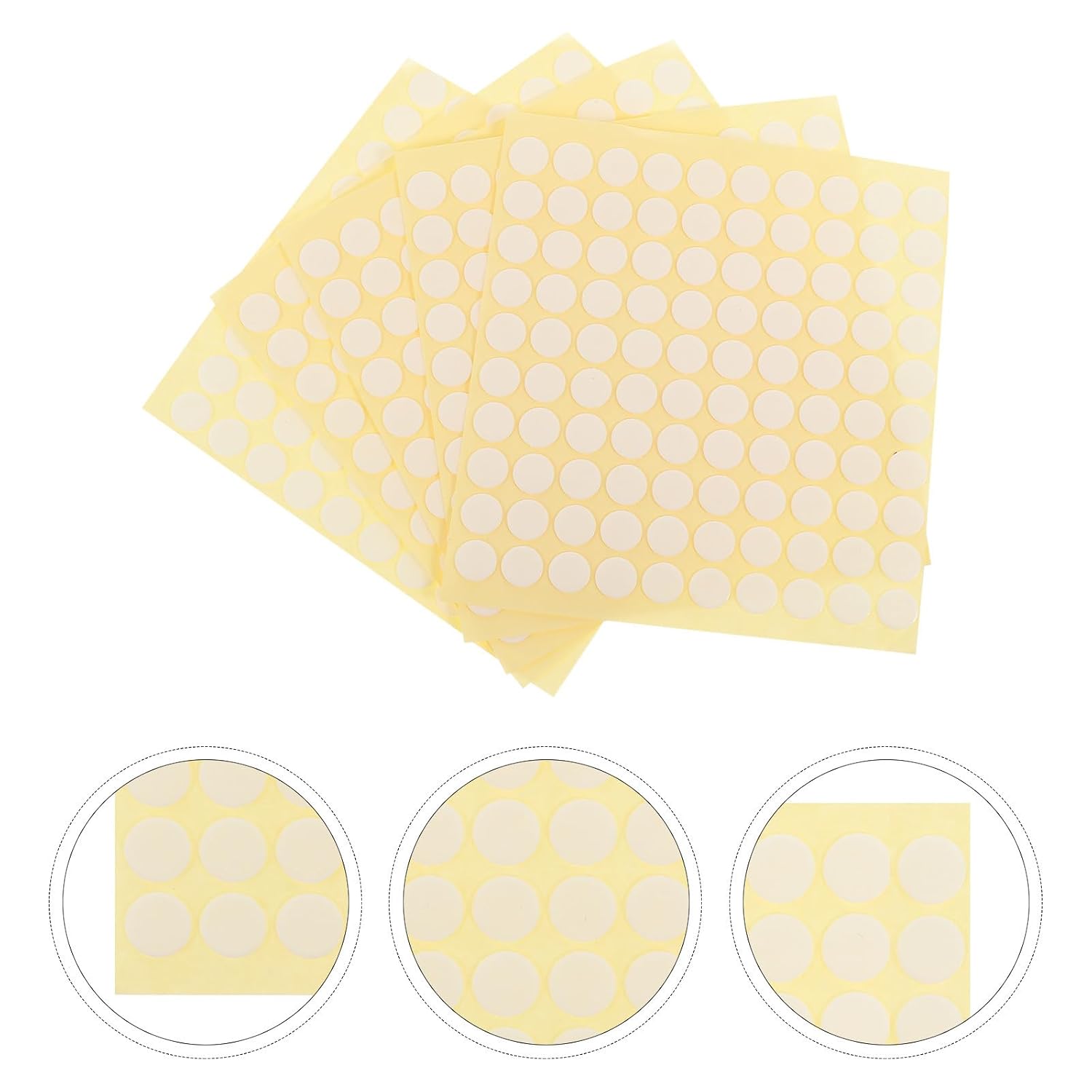 Ipetboom 500pcs Double Sided Adhesive Stickers for Fixing Decorative Items